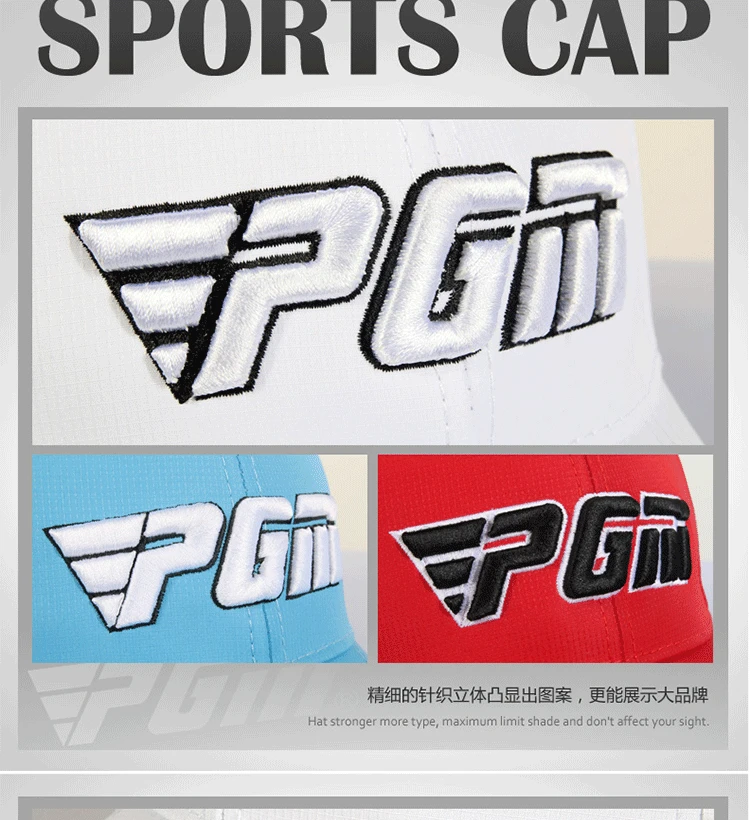 2017 nova marca pgm golfe chapéus para