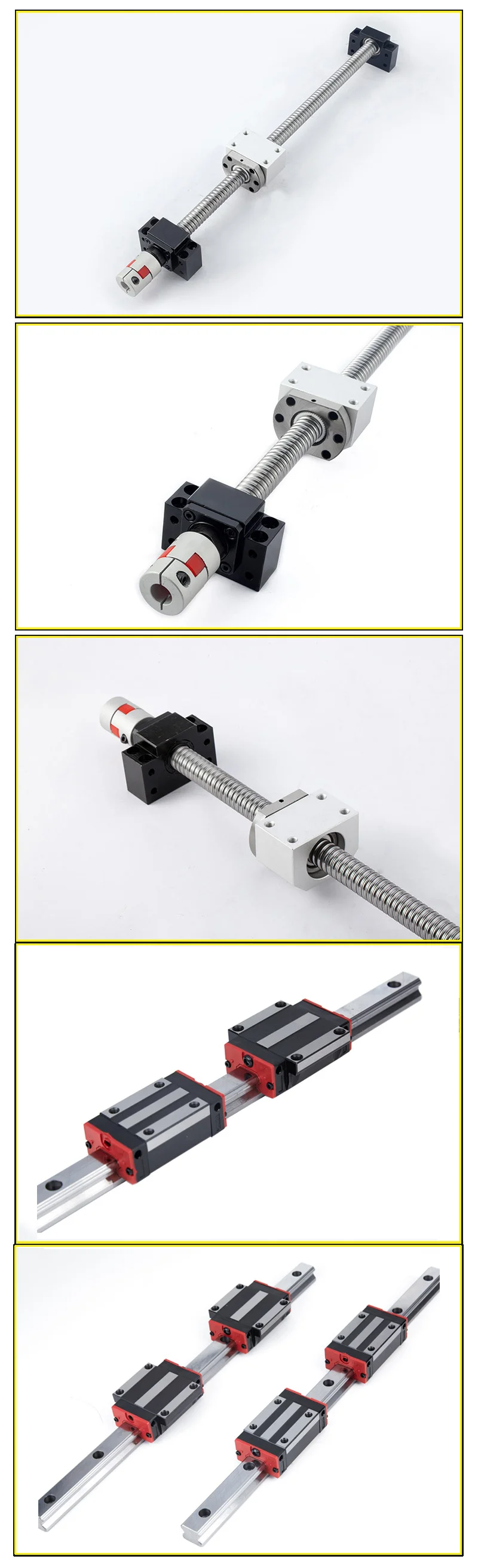 Прецизионный шариковый винт SFU1605+ 2 шт. линейные рельсы движения HG20 и блоки 4 шт. HGH20CA+ сторонник BK12 и BK12+ муфта 8*10