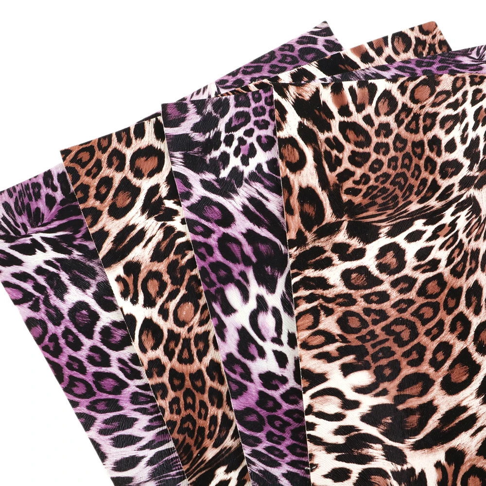 

David accessories 20*34cm Leopard Bump Texture Faux Synthetic Leather Fabric, DIY HairBow Bag Shoes Material,1Yc6319