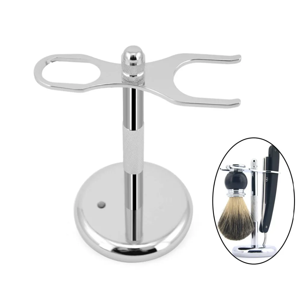 

Universal Shaving Brush Stand Holder Alloy For Weishi DOVO ZY ZWILLING Straight Safety Razor
