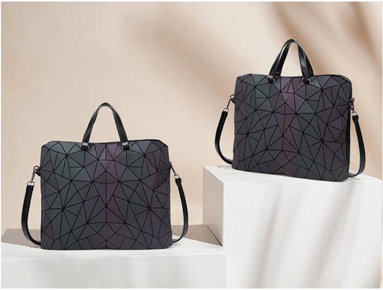 Новинка, светящиеся сумки-мессенджеры, женская сумка Bao, бриллиантовая Сумка-тоут, геометрические сумки на плечо, серебристые лазерные простые складные сумки, сумки bolso