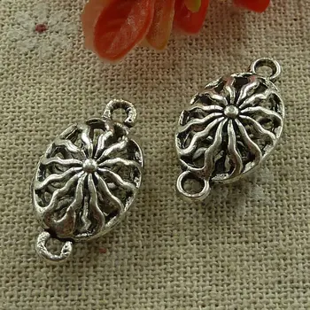 

90 pieces tibetan silver nice connectors 25x13mm #2717