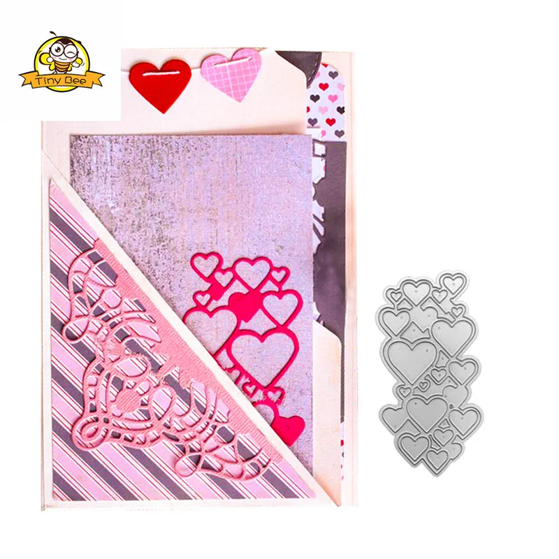

Love String Heart Metal Cutting Dies Scrapbooking for Card Making DIY Embossing Die Cut New Craft Dies Snows Element Decor