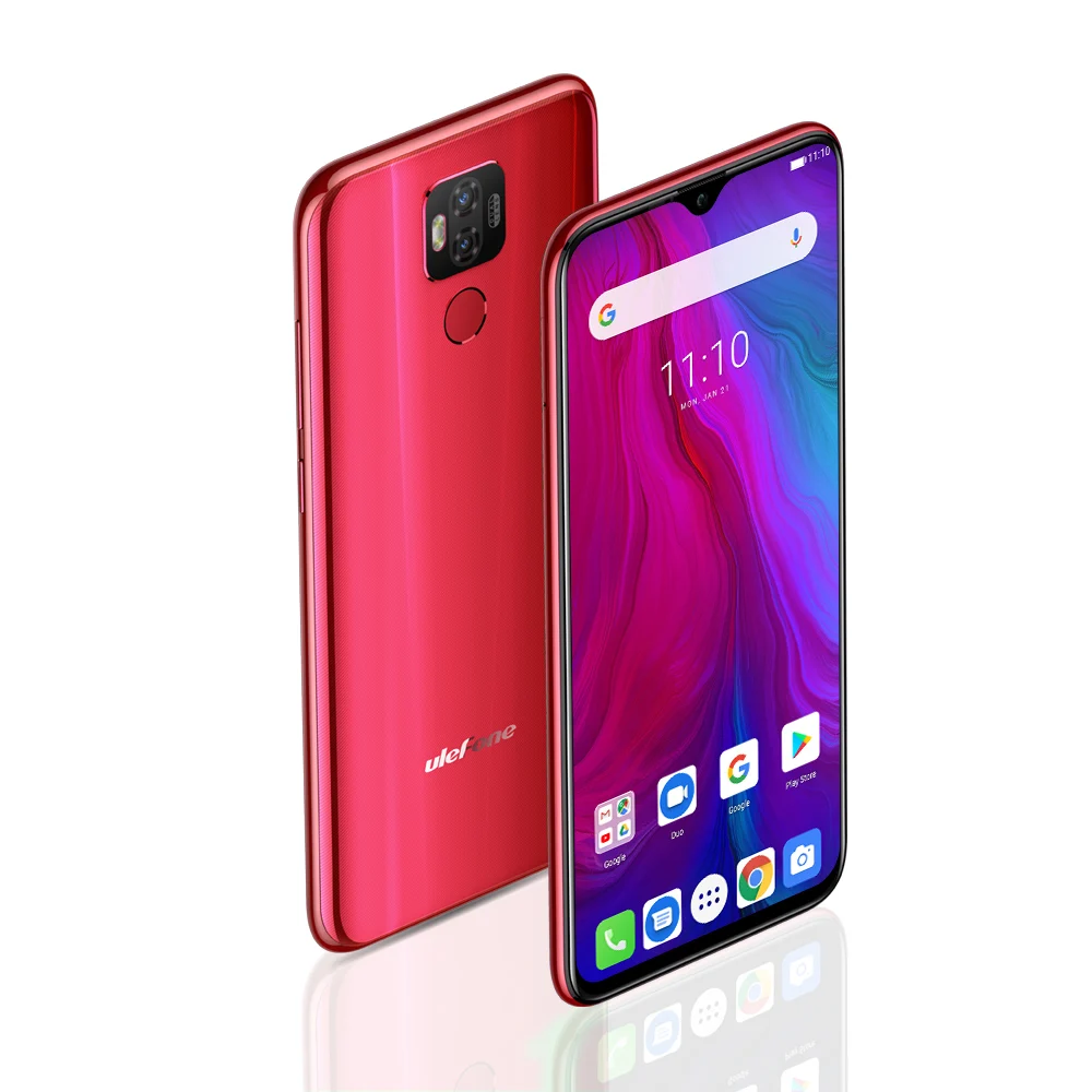 Отпечатков пальцев ID+ Разблокировка лица Ulefone power 6 Android 9,0 Восьмиядерный 6," 18MP смартфон 4 Гб 64 Гб 6350 мАч NFC 4G мобильный телефон