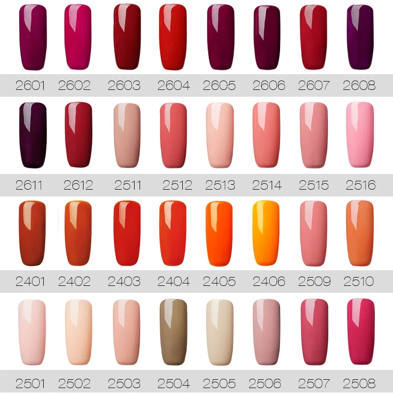 (Choose 10)ROSALIND 10ML Gel Nail Polish Set Fresh Color Soak off UV Nail Art Manicure Primer Nails Gel Polish Varnish Kit