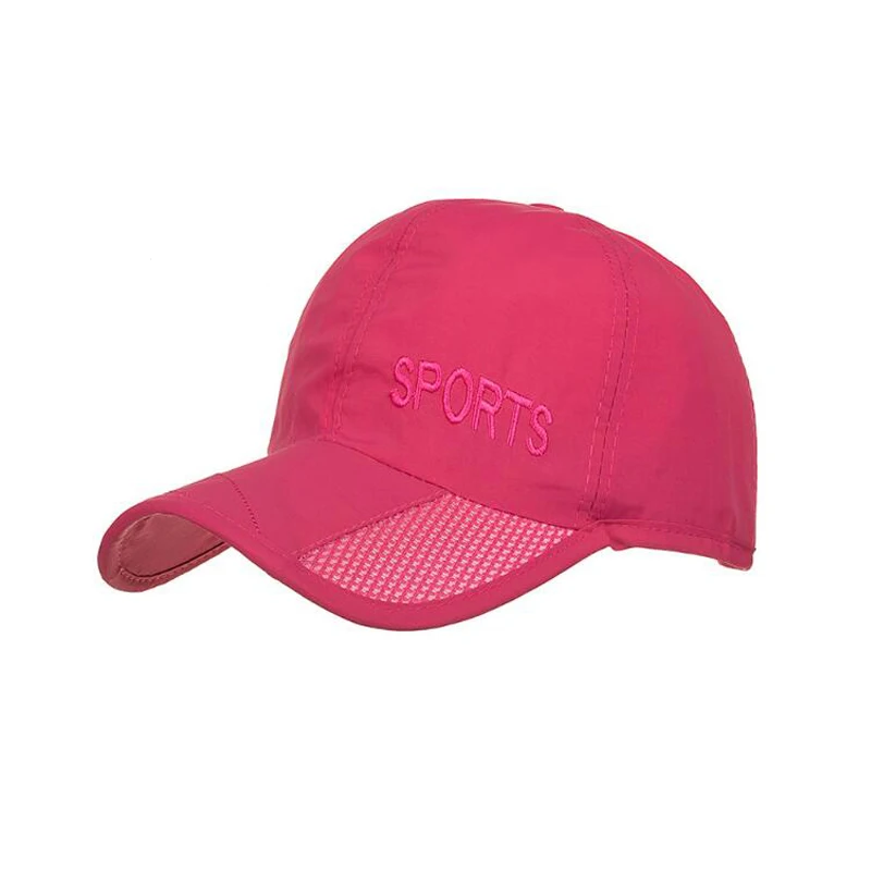 

Spring And Summer New Embroidery SPORTS Quick-Drying Mesh Cap Baseball Cap Visor Cap Men And Women Outdoor Portable Sun Hat