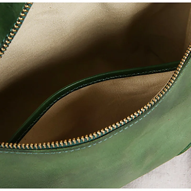 AETOO Pure handmade leather women's bag, mini bag, head leather shoulder bag, vintage literary slant bag