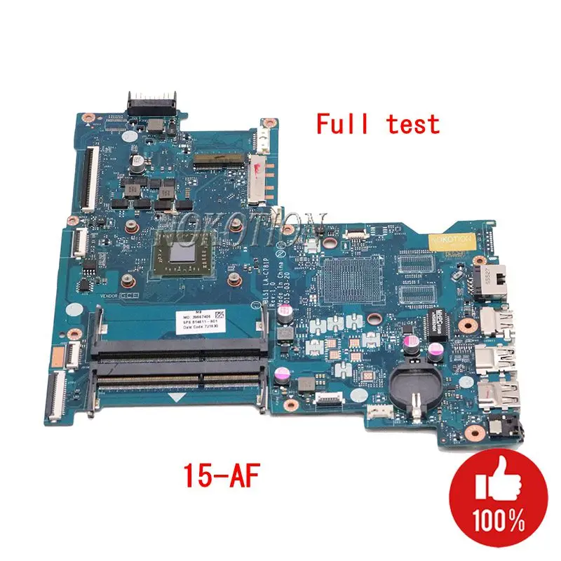 NOKOTION ABL51 LA-C781P для HP 15-AF материнская плата DDR3 813969-001 813969-501 813968-001 протестирована |