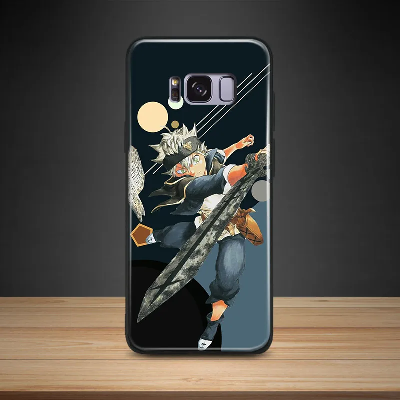 

Asta Black Clover Anime Coque TPU Soft Silicone Phone Case Shell Cover For Samsung S7 Edge S8 S9 Plus Note 8 9