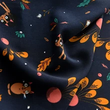 145x50 см мягкий темно-синий шар перо кошка морщин сопротивление DIY вискоза ткань сделать платье украшения 200 г/м