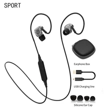 2 Estilo Auricular Bluetooth Wireless Sport Auriculares Para Correr Ciclismo Estéreo Desmontable Super Bass Con Micrófono Bluetooth Para El Teléfono