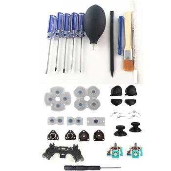 

PS4 Repair Opening Tools Screwdriver Kit Precision Disassembling Tool With Repair Set Trigger Buttons 3D analog Joystick For PS4