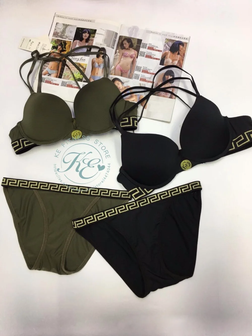 KE conjunto de ropa подкладке para mujer con sujerador y Брага Мода moda femenino Спорт Фитнес нижнее белье женщина yoga Фитнес