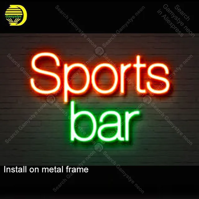 NEON SIGN For Sports Bar NEON Bulbs Lamp GLASS Tube