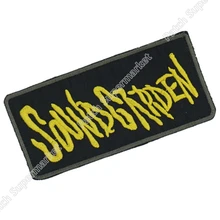 SOUNDGARDEN Золотой логотип гранж вышитая музыкальная группа Железный на и нашивка на одежду тяжелый металл пользовательский дизайн патч доступны