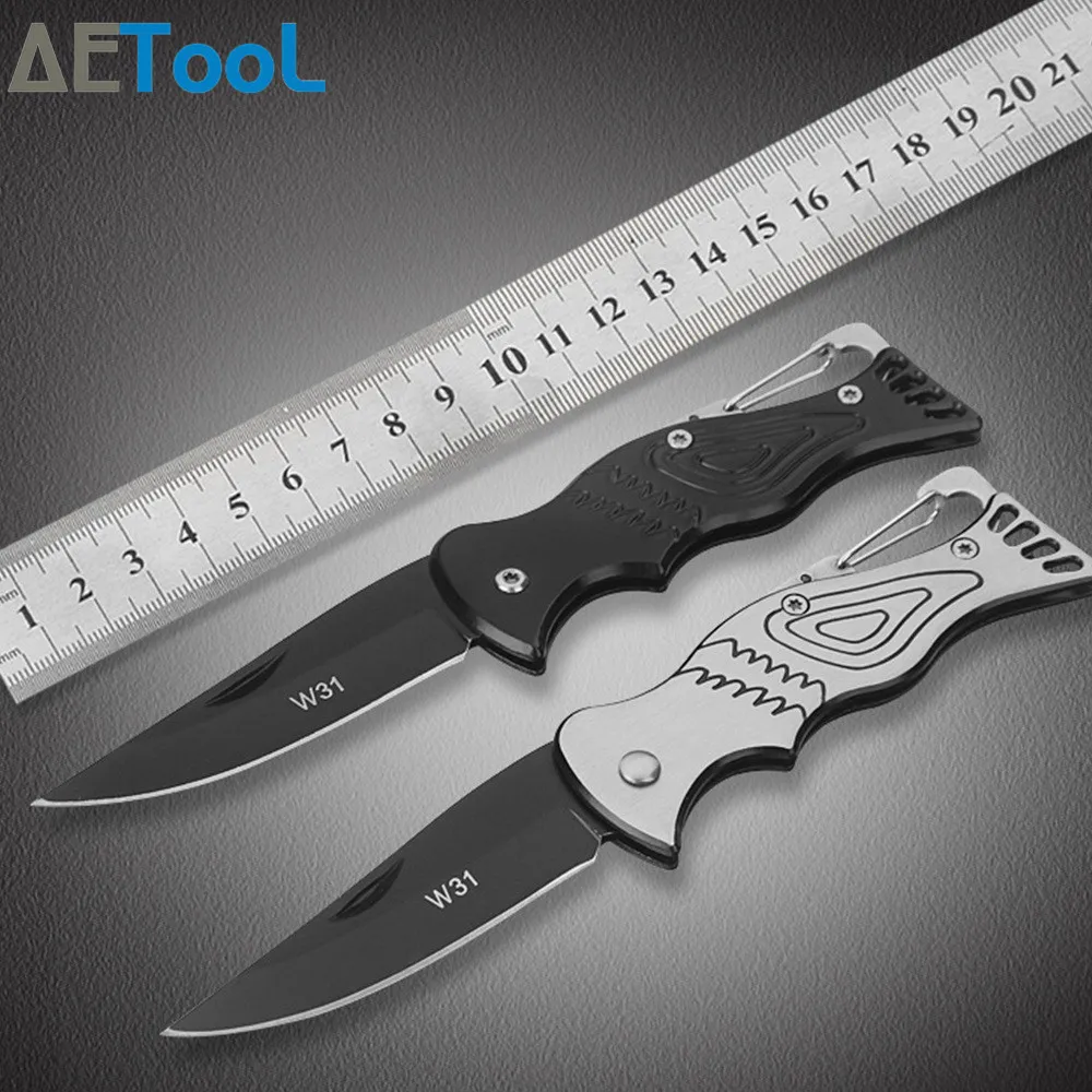 AETool Stainless Steel Outdoor Portable Pocket Knife Camping Outdoor Tool Folding Fruit Knives