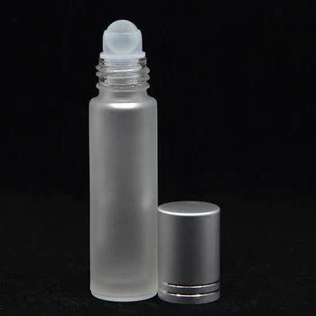

1pcs 10ml Thick Amber Glass Roll On Essential Oil Empty Perfume Bottle 10cc Stainless Glass Roller Ball Free Shipping