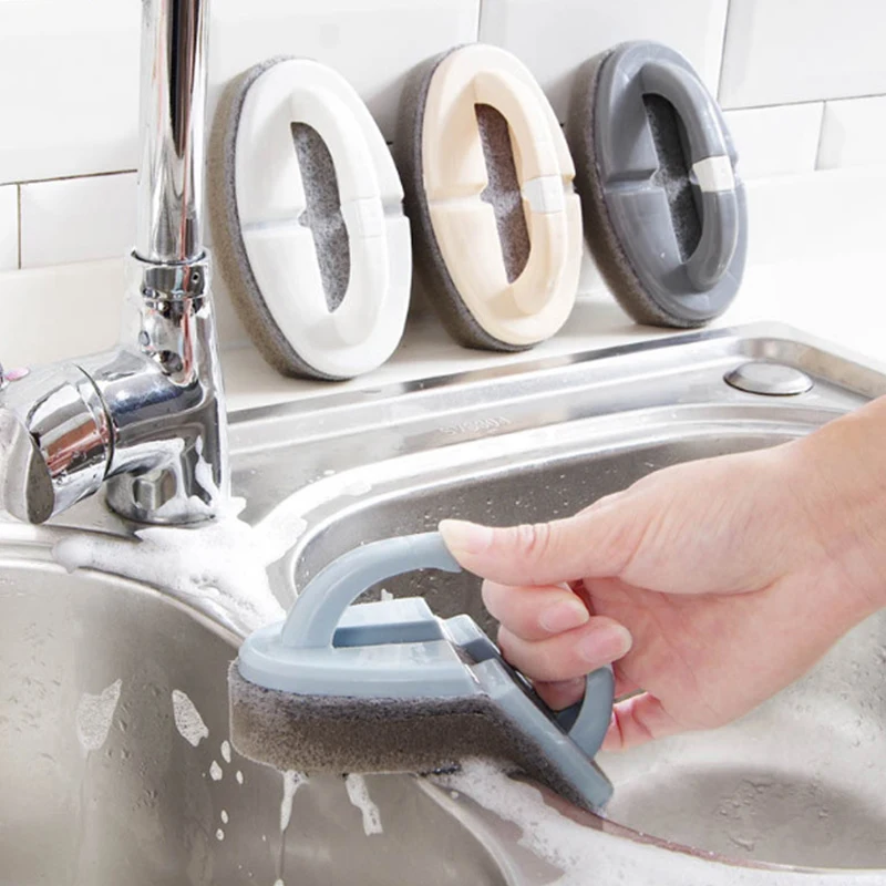 

Folding Magic Cleaning Brushes Strong Decontamination Sponge Tiles Brush Bath Kitchen Pot Cleaning Tools Household Accessories