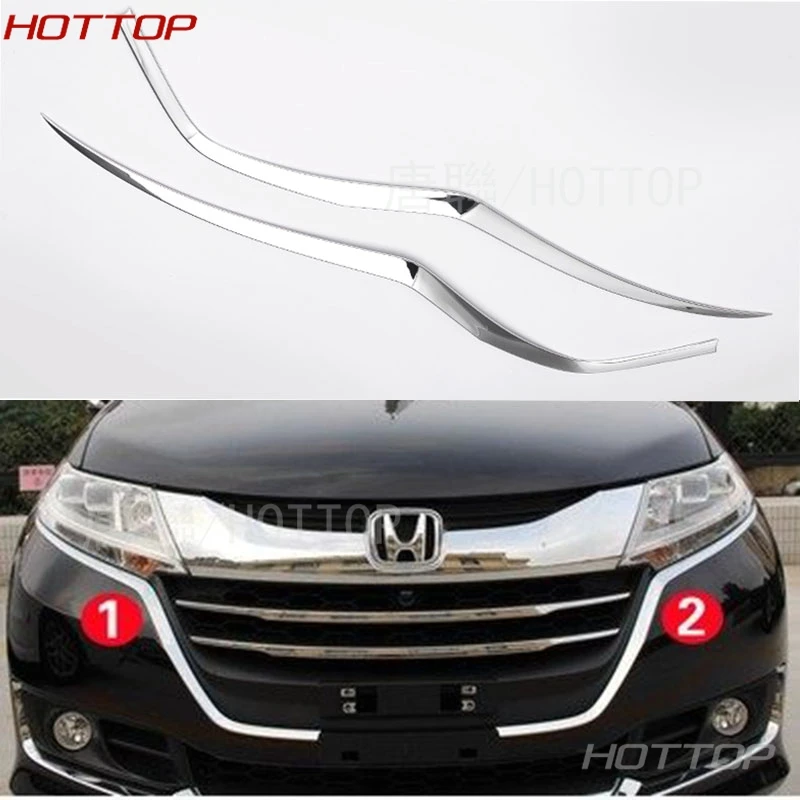 

bumper trim ABS grille trim modification for Honda Odyssey 2015 2016 car styling 2pcs/set