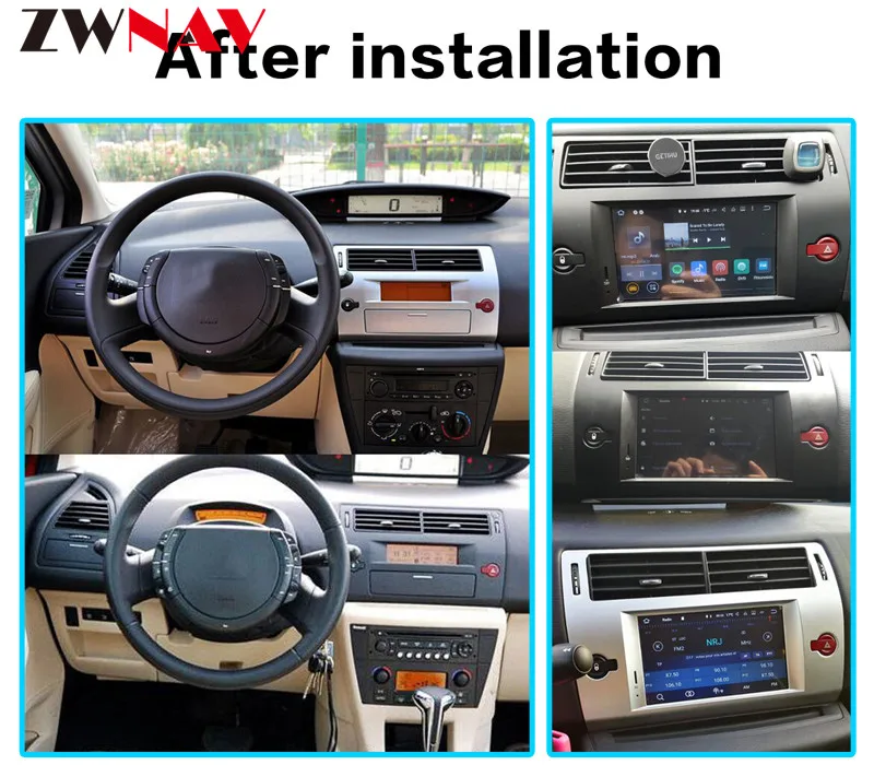 Android 9,1 автомобильный dvd-плеер gps Glonass Navi для Citroen C4 C-Triomphe C-Quatre 2004 2006 2007 2008-2012 радио Мультимедиа Стерео