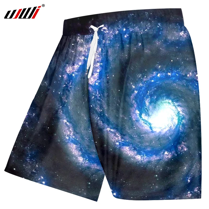 UJWI шорты с пейсли, Новое поступление, мужские шорты с 3d принтом, звездная звезда, мужские шорты в стиле хип-хоп, бодибилдинг, фитнес, эластичные брюки, 5XL