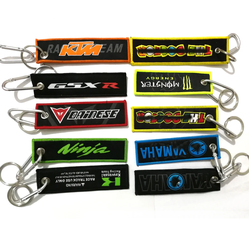 Newest KTM keychains for clothing vest jeans Yamaha key chains of biker