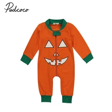 2019 Halloween Romper Newborn Baby Boy Girl Long Sleeve Zipper Pumpkin Clothes Toddler Kids Jumpsuit One Pieces Outfits 0-24M цена 2019 Halloween Romper Newborn Baby Boy Girl Long Sleeve Zipper Pumpkin Clothes Toddler Kids Jumpsuit One Pieces Outfits 0-24M цены онлайн