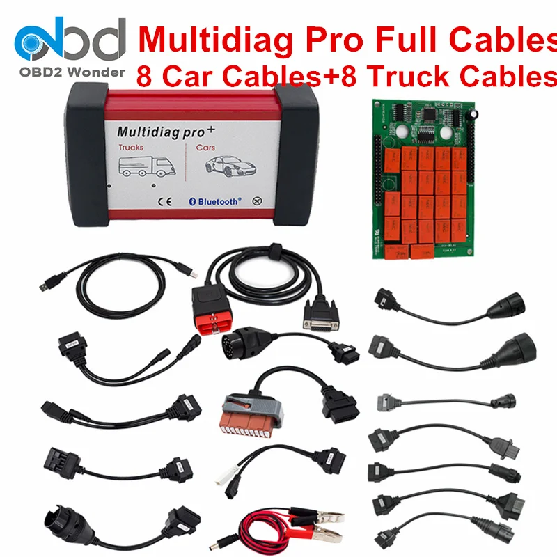 

Full Set Multidiag Pro TCS CDP Car Cable Truck Cables OBD2 Diagnostic Tool Multidiag Bluetooth Software 2014 R2 R3 Free Activate