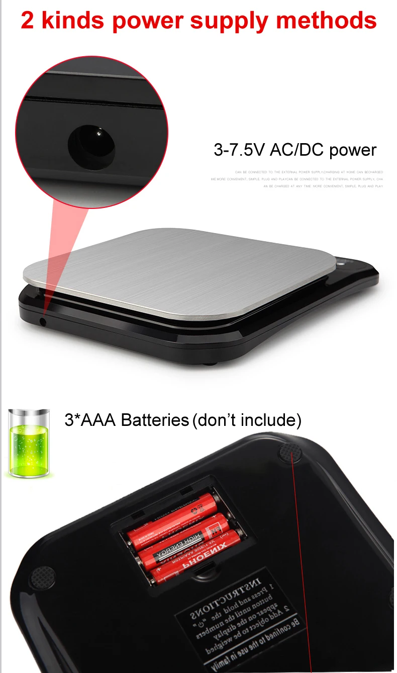 Цена Цифровые кухонные весы для еды 10 кг 1 г из нержавеющей стали, почтовые Электронные измерительные весы, инструменты, весы