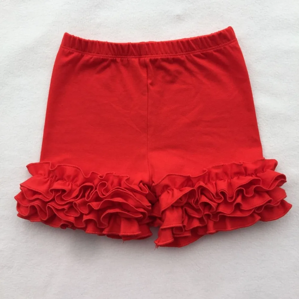 Icing Three Ruffle Shorts Toddler Girls Summer Cotton Shorts Kids Baby