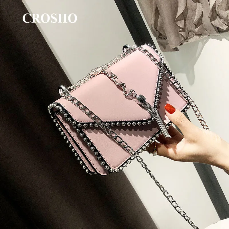 

CROSHO Ins Schoolgirl All-in-one Fashion Web Celebrity Quick Hand Mini Cross Shoulder Envelope Bag
