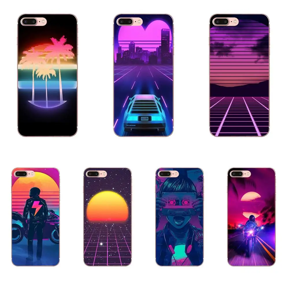 

TPU Cover For Xiaomi Redmi Note 2 3 3S 4 4A 4X 5 5A 6 6A Pro Plus Hot Retro Wave