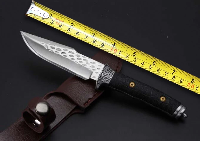 

Small Size Forging Camping Tactical Fixed Knives,7Cr13Mov Blade G10 Handle Hunting Survival Knife.