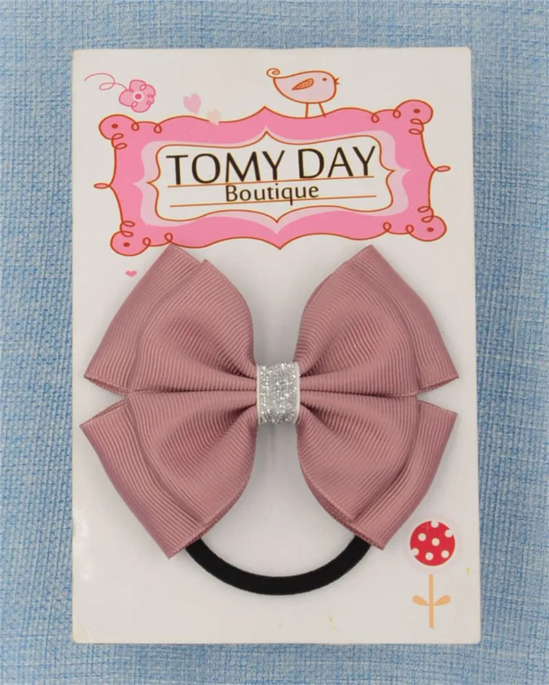 

22 Color Elastic Hair Bands Solid dots bow PonyTail Holder hair ties Headband Hairband for girl Hair Accessories