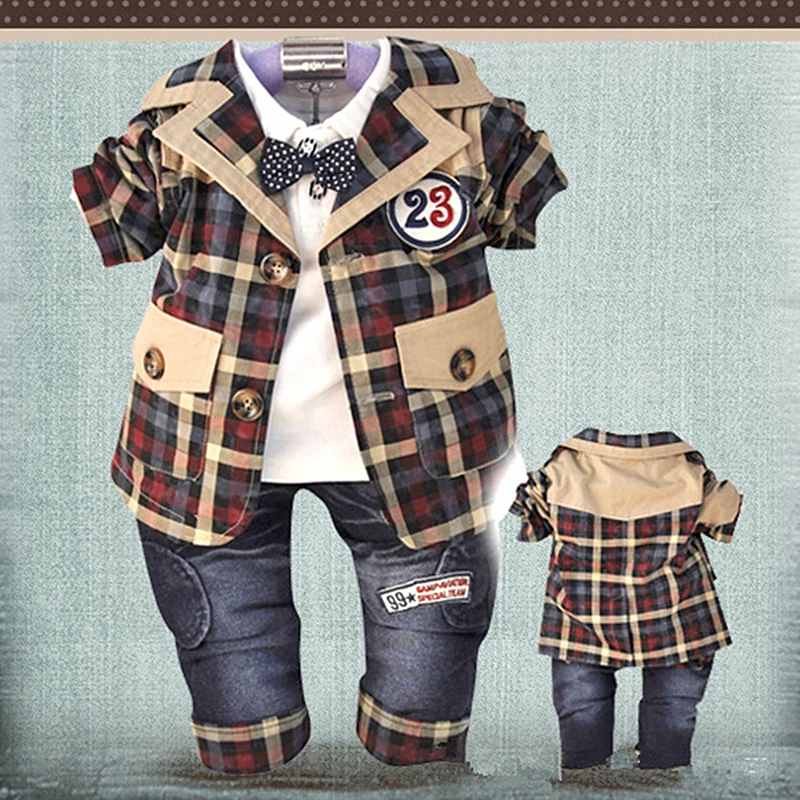 Anlencool Free Shipping Newborn Baby Clothes Set Pose Infants Valley Korean Version Boys Plaid Leisure Suit New Spring Models Anlencool Free Shipping Newborn Baby Clothes Set Pose Infants Valley Korean Version Boys Plaid Leisure Suit New Spring Models