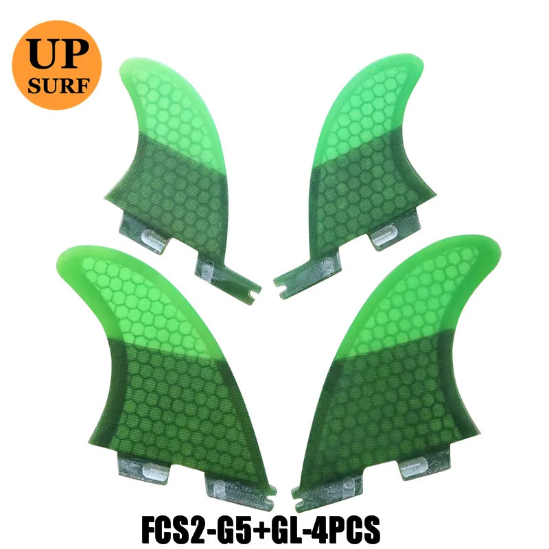 Fcs2 g5/gl quad 4 плавника наборы для серфинга плавники stand up fcs 2 водные виды спорта fcs ii плавники quilla surf stand up paddle fin