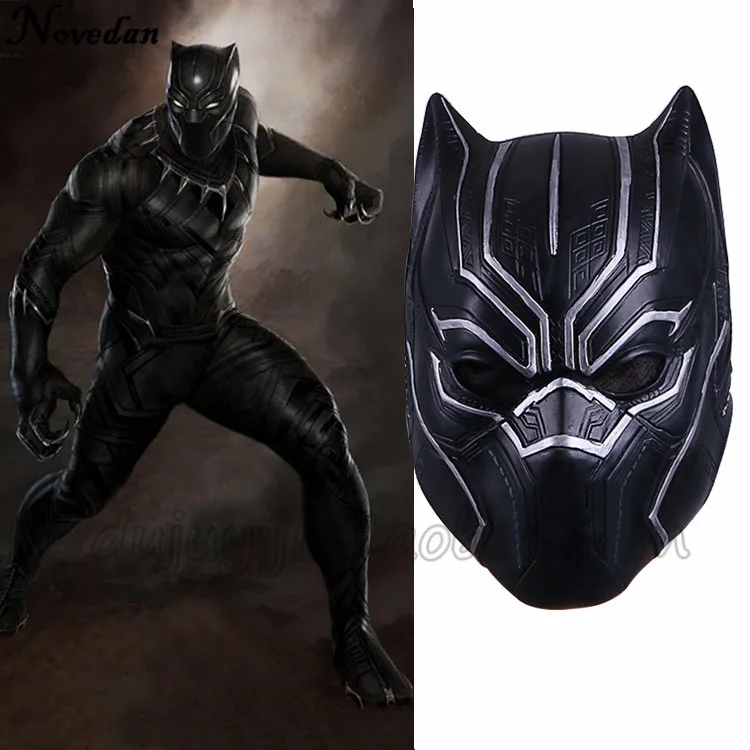 

Black Panther Masks Marvel Movie Captain America Cosplay Silicone Mask Party Halloween Mask For Men Women