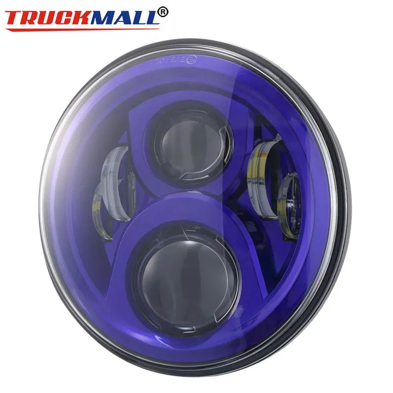 

Motorcycle Blue 7Inch LED Headlight with Hi/Lo Beam for Switchback FLD 7" LED Headlamp for Electra Glide