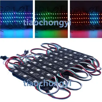 

20pcs/set 12V WS1903 5050 RGB LED Module Light Magic Full Color SMD 3 LEDS Black