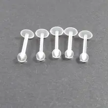 5 шт./лот 16 г прозрачный мягкий Невидимый Кольцо для губ Tragus средства ухода за кожей Labret с мячом пирсинг ювелирные изделия