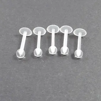 

5pcs/lot 16G Clear Soft Transparent Invisible Lip Ring Tragus Body Labret with Ball Piercing Jewelry