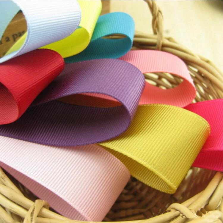 2,5 см 20 м Grosgrain ленты Подарочная упаковка Материал DIY Craft Свадебная вечеринка украшения Скрапбукинг ручной работы ленты