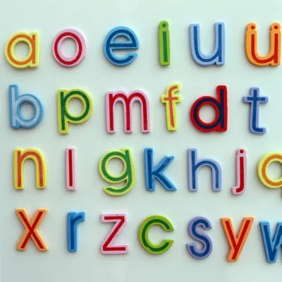 

Children's early education color wooden Chinese pinyin fridge magnets 26pcs/set 6*4.5cm free shipping