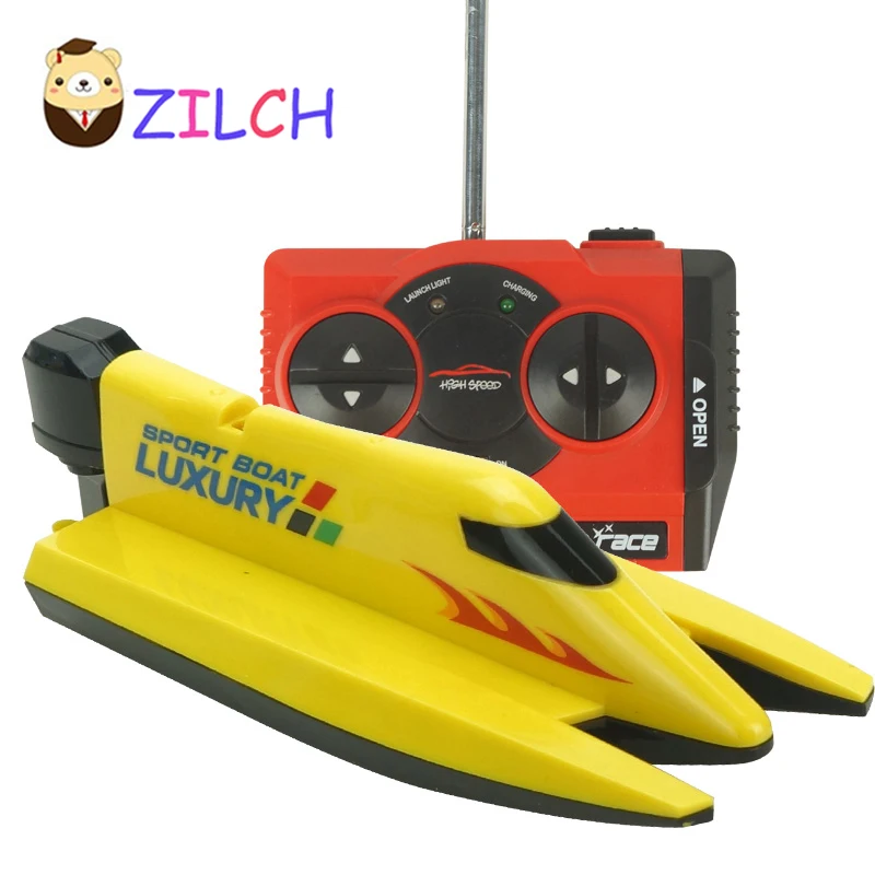 

ZILCH 2017 Gallop Boat Remote Control Speedboat Rower charging simulation electric Rowing summer play water children toy