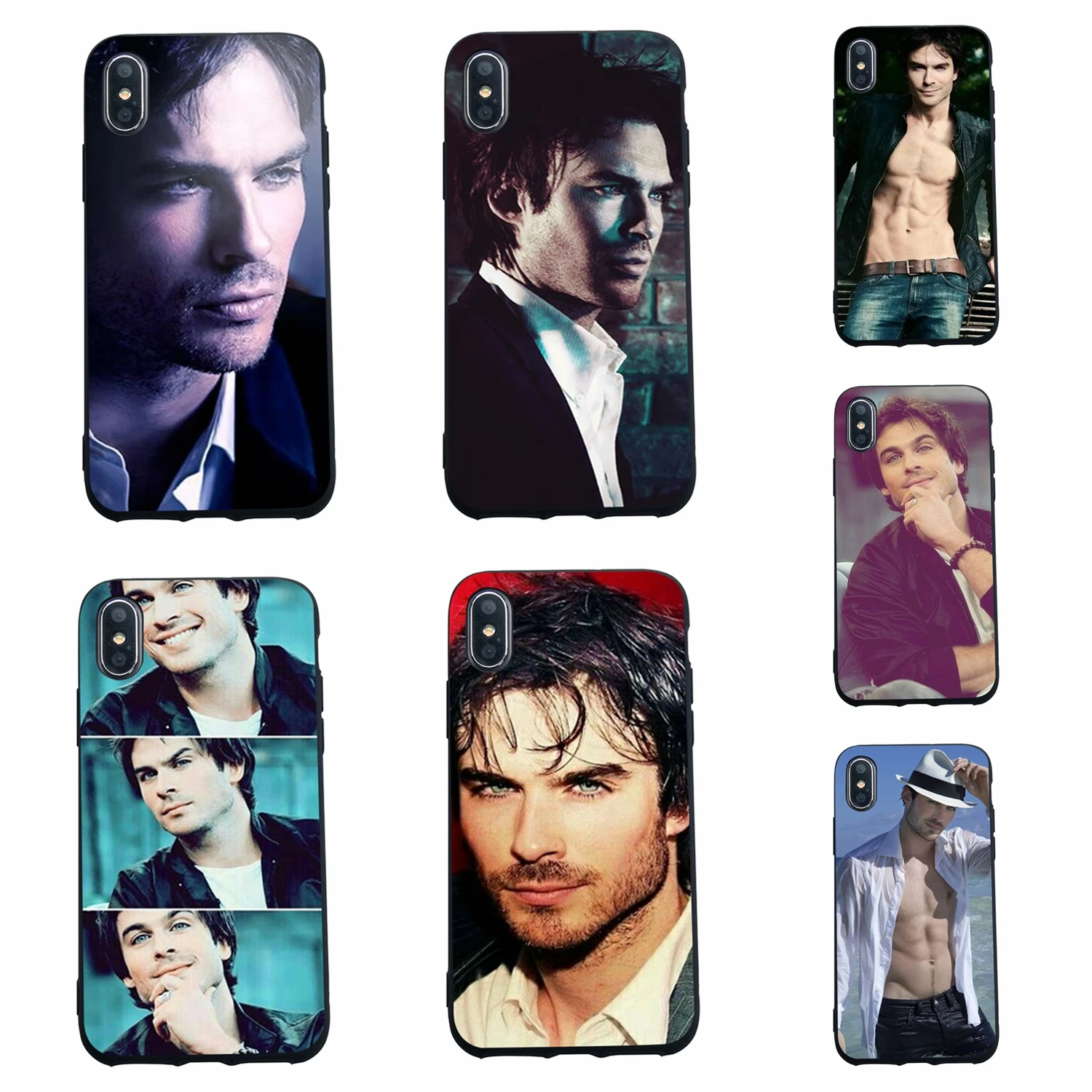 SCOZOS Ian Somerhalder 2 the vampire diaries Phone Case Soft Cover For Iphone 5 5S Se 6 7 8 6S Plus X Xr Xs Max |