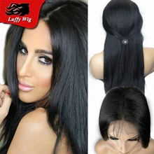 Free Part 7A Brazilian Human Hair Silk Base Wig 4*4 Silk Top Full Lace Wig Silky Straight Lace Front Wig With Natural Hairline