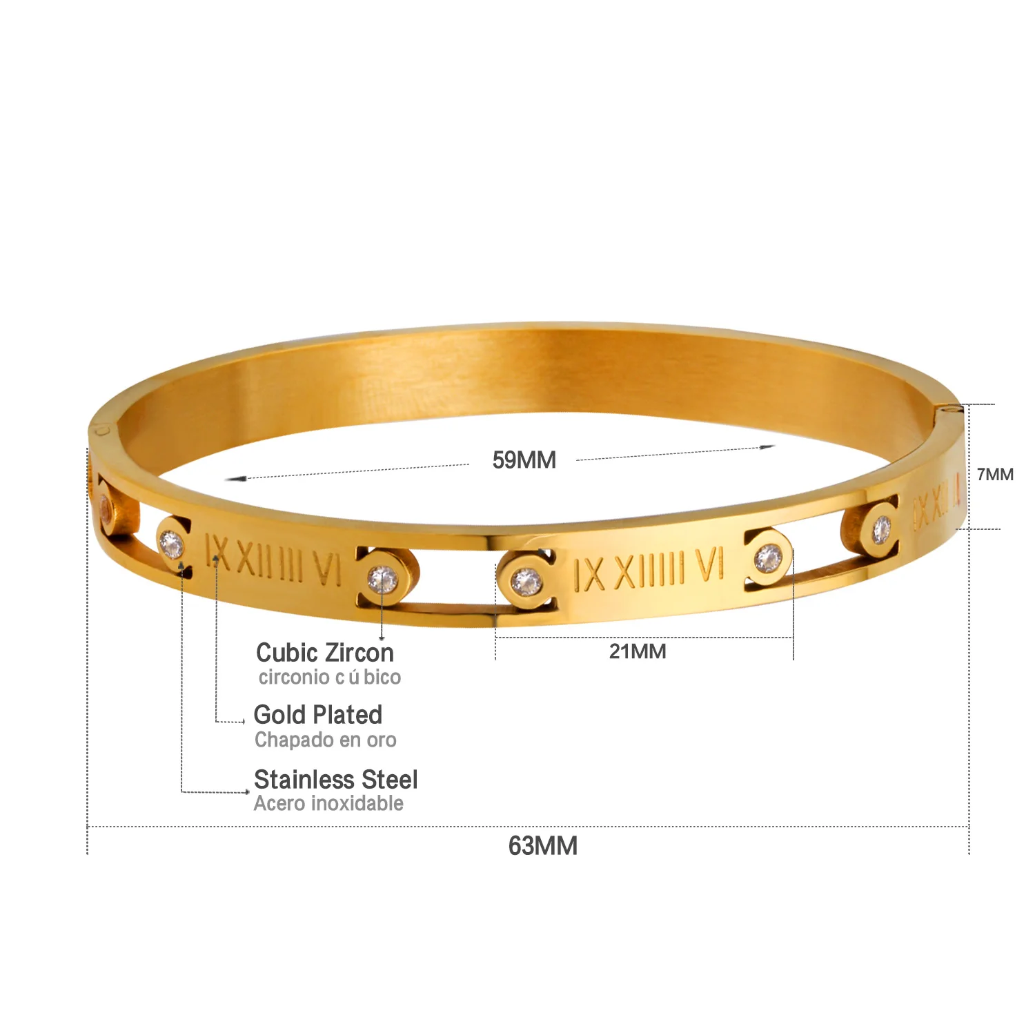 Браслеты LUXUSTEEL из нержавеющей стали Женские аксессуары браслеты золотого цвета с