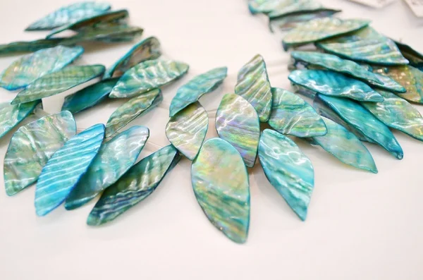 

Mother of Pearl Shell Beads Turquoises AB Navette 14x45mm 12 pcs