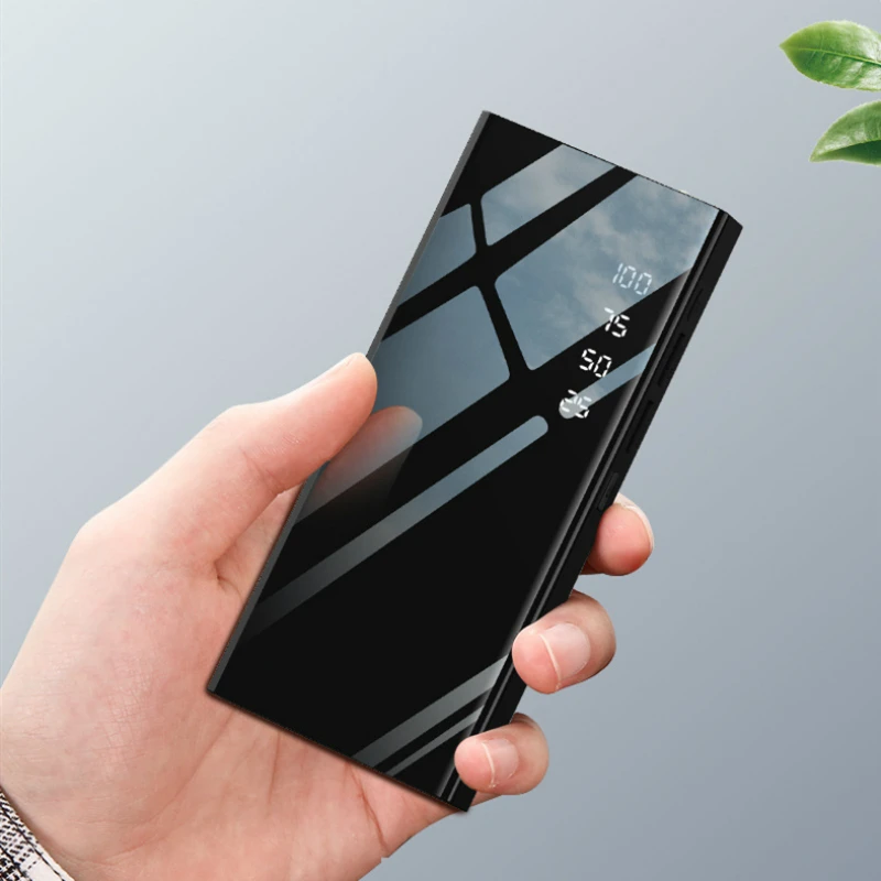

30000mAh Portable Power Bank External Battery Pack 2 USB Mobile phone Charger Poverbank for iPhone XS Xiaomi MI Se 9 Powerbank