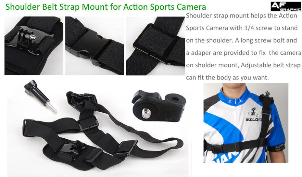 Комплект аксессуаров limitX 7 в 1 для ThiEYE E7 i30 i60e i60 T5 T5e V5 AKASO EK5000 EK7000 Foscam AC1080 SJCAM SJ7 STAR EE